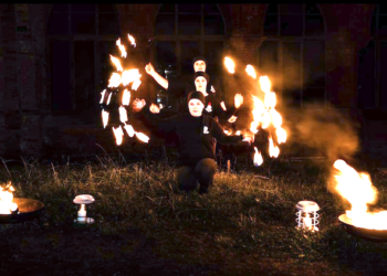Ogniste show w Starej Kopalni