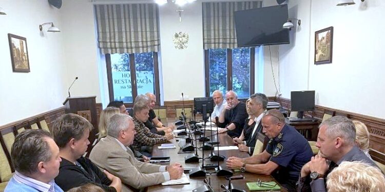 Zebranie sztabu kryzysowego