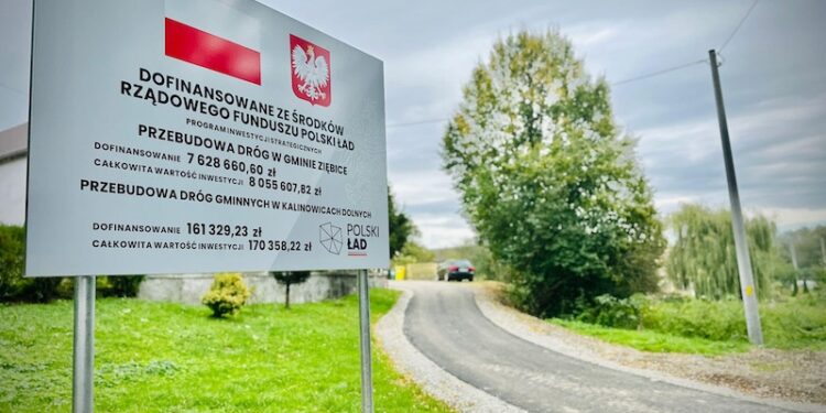 Droga w Kalinowicach odnowiona