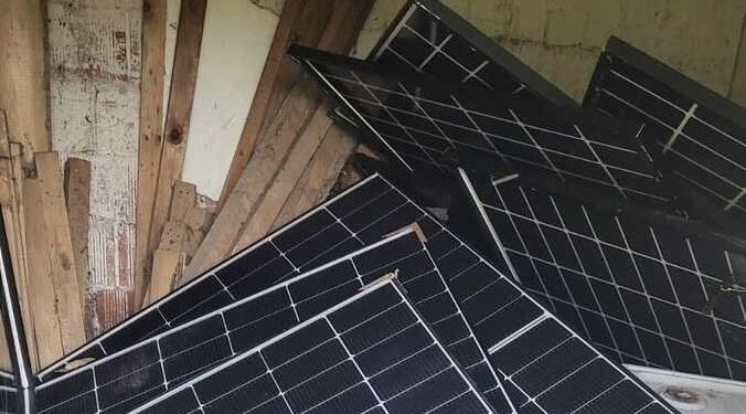 Ukradł panele fotowoltaiczne