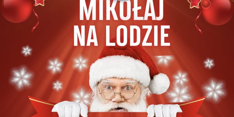 Mikołaj na lodzie