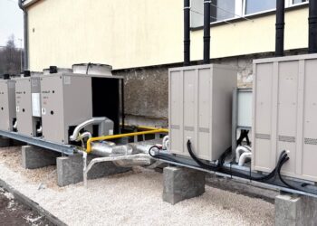 Instalacja grzewcza przy szkole